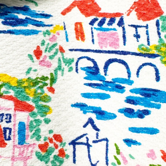 NEW ♠️Kate Spade♠️ MEDITERRANEAN THEME Kitchen Towel Set/2 - Picture 3 of 6